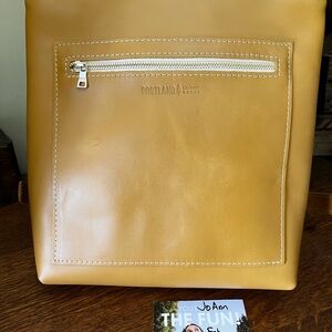 Portland Leather Mango (Golden Yellow/Mustard) Classic Tote Backpack
